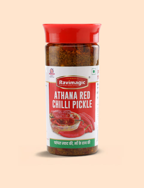 Ravimagic Athana Red Chilli Pickle| Red Mirchi Pickle
