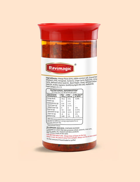 Ravimagic Ginger Garlic Mango Pickle| Ginger Garlic Mango Achar
