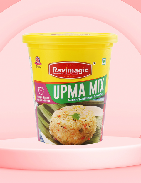 Ravimagic Instant Upma Mix| Breakfast Mix | Quick Breakfast | Roasted and Seasoned Semolina | Ready-To-Make Indian Breakfast